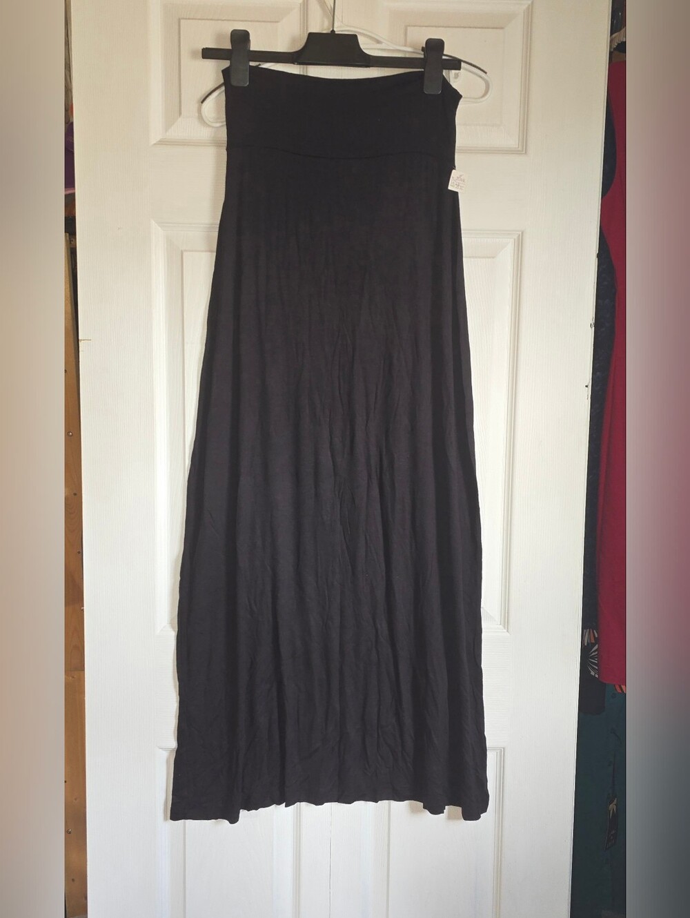 Zenana Outfitters Black Waist Maxi Long Skirt